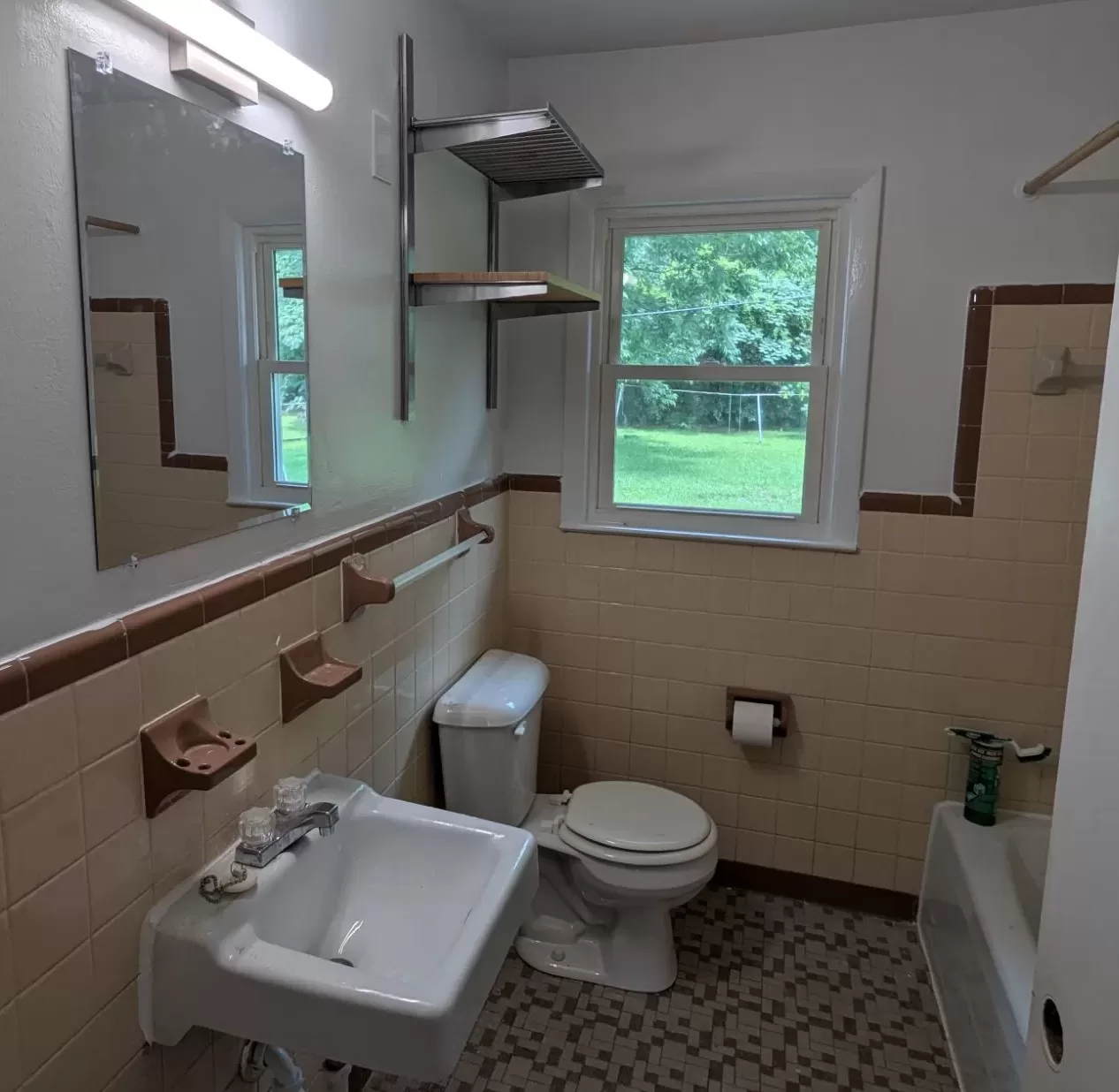 Finishing up bathroom renovation