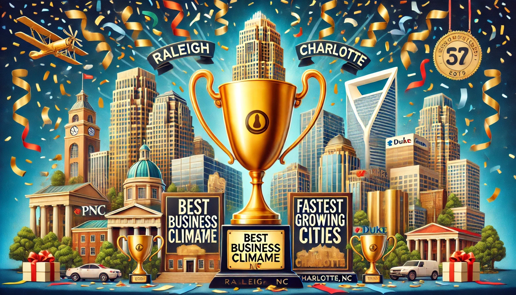 Raleigh and Charlotte recognized for high ranks for business